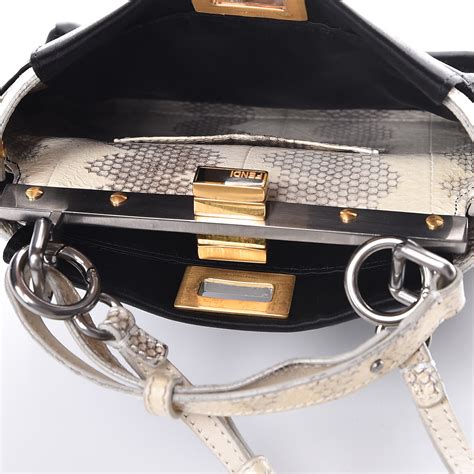 peekaboo fendi bag replica|Fendi peekaboo snakeskin.